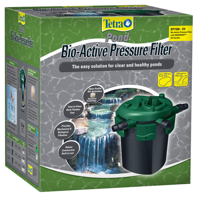 Bio Active Pressure Filters with UV Clarifier Tetra Pond